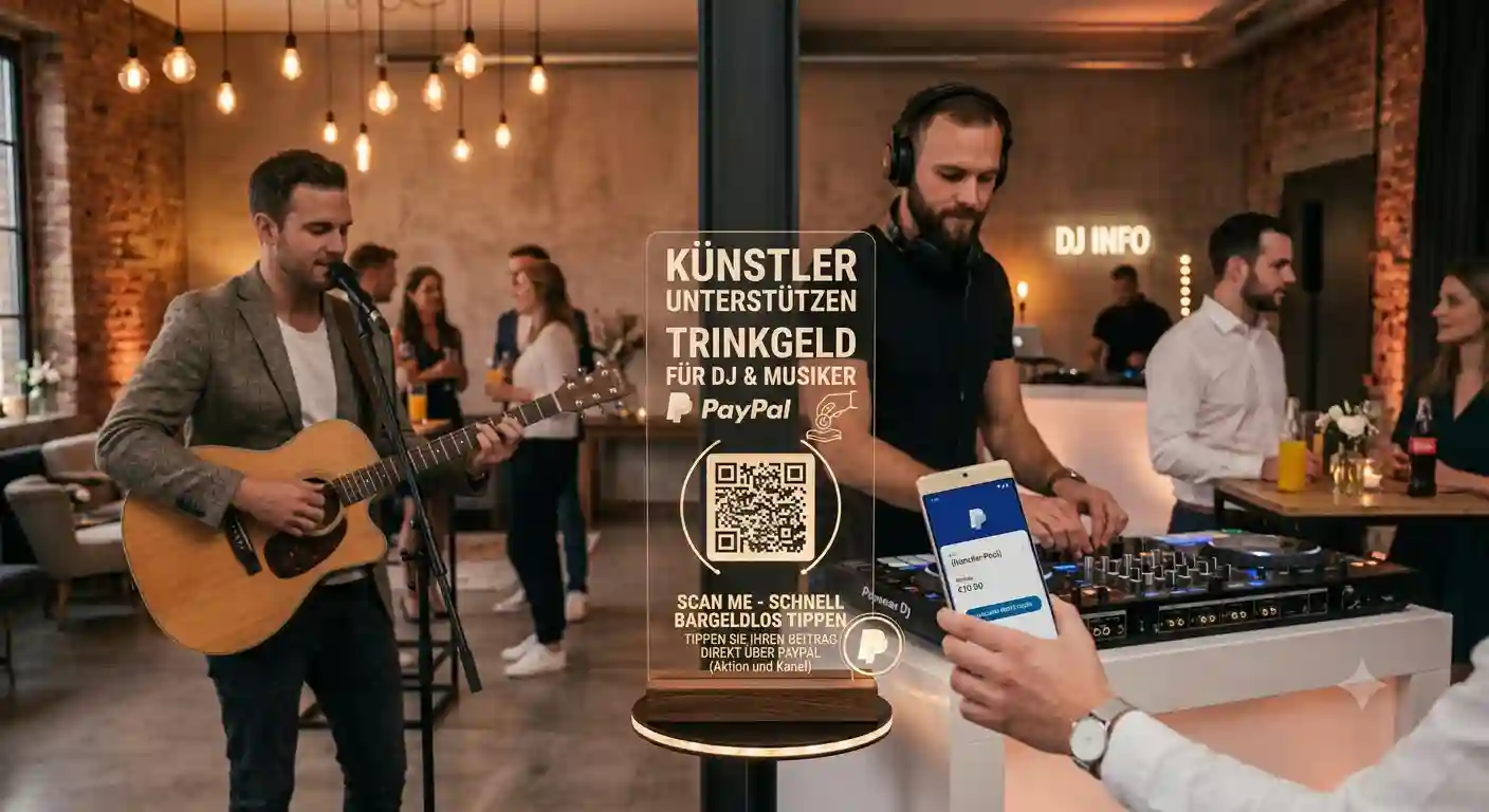 Trinkgeld per PayPal: mehr Einnahmen für DJs & Musiker